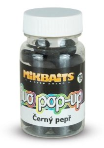 Mikbaits Fluo Pop up 60ml Čierny Peper 10mm