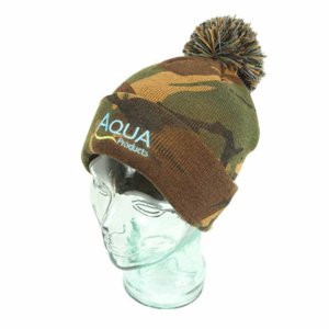 Aqua Camo Bobble Hat Zimná čiapka