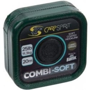 Carp Spirit Šnúrka Combi-Soft 20m 35lb Camo Green