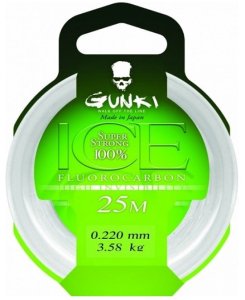 Gunki Fluorocarbone Ice 25m 0,22mm