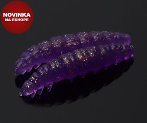 Libra Lures Larva 45 Purple With Glitter Cheese 8ks