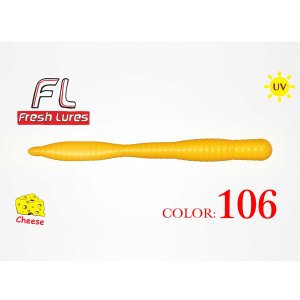 Fresh Lures FlatWorm 3,1" 8cm 1,65gr #106 Svetlo Oranžová