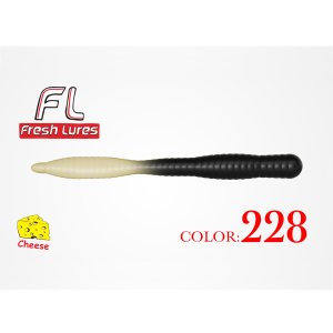 Fresh Lures FlatWorm 3,1" 8cm 1,65gr #228 Čierno Biela