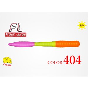 Fresh Lures FlatWorm 3,1" 8cm 1,65gr #404 Oranžovo Žlto Ružová