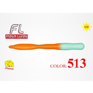 Fresh Lures FlatWorm 3,1" 8cm 1,65gr #513 Fluores Oranžová