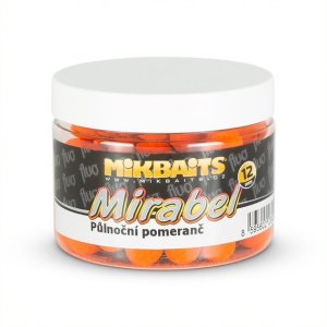 Mikbaits Mirabel Fluo boilie 150ml - Půlnoční pomeranč 12mm