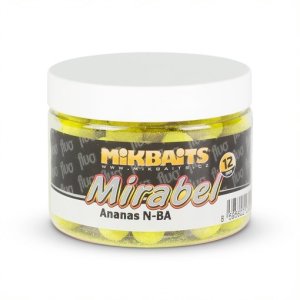 Mikbaits Mirabel Fluo boilie 150ml - Ananás 12mm