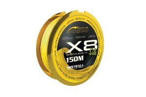Mistrall Silk X8 150m 0,13mm f. fluo žltá