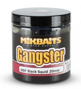 Mikbaits boilie v dipu Gangster GSP Black Squid 16mm 250ml