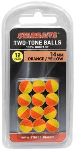 Starbaits Two Tones Balls 10mm oranžová žltá 12ks