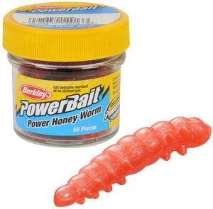 Berkley PowerBait Honey Worm 2,5cm Hot Orange 55ks