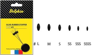 Delphin Olive - Rubber stopper S