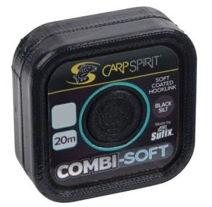 Carp Spirit Šnúrka Combi-Soft 20m 25lb Black Silt