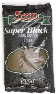 Sensas 3000 Super Black Salty Rieka 1kg