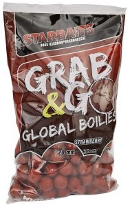 Starbaits Boilies Grab & Go Global Jahoda 1kg 14 mm