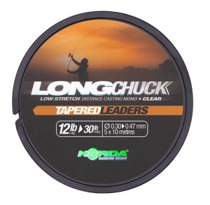 Korda LongChuck Tapered Leaders 12-30lb 0.30-0.47mm