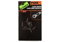 Fox Kuro Micro Hook Ring Swivels x10 mikroobratliky