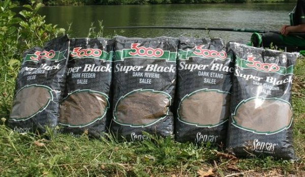 Sensas 3000 Super Black Salty Jazero 1kg